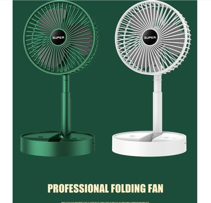 Oplaadbare Desktop Scalable Fan Wit Groen Plastic Desktop Home Draagbare Elektrische Ventilator