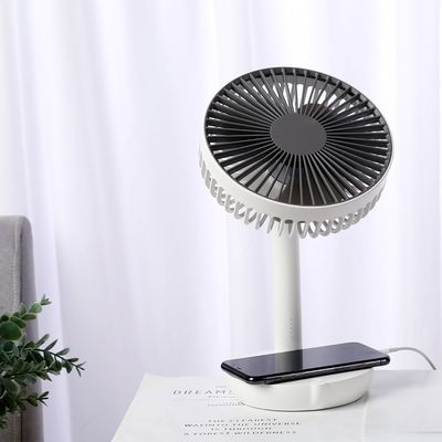 Draagbare tafel persoonlijke ventilator met zijde scherm print logo en USB oplaadbare batterij