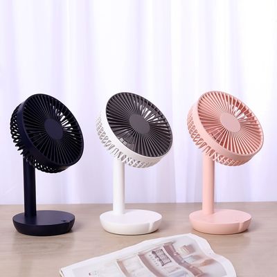Draagbare tafel persoonlijke ventilator met zijde scherm print logo en USB oplaadbare batterij