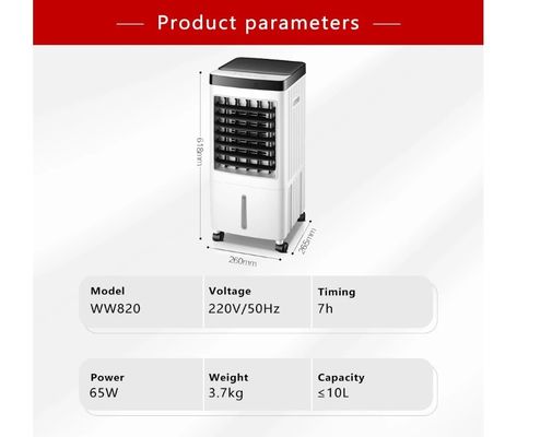 Huishoudelijke koelventilator 10L watervat grote capaciteit airconditioning ventilator afstandsbediening