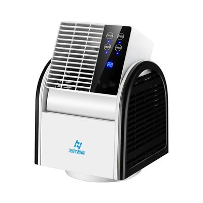 Draagbare ventilator, bladloze plastic luchtcirculatieventilator met 120 graden luchttoevoerhoek