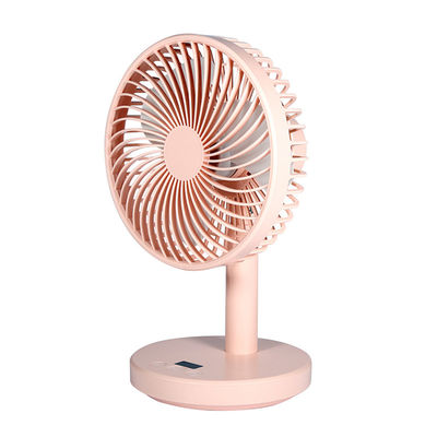 Zilkschermgeprinte plastic tafelventilator voor badkamer en USB-luchtcirculatiesysteem