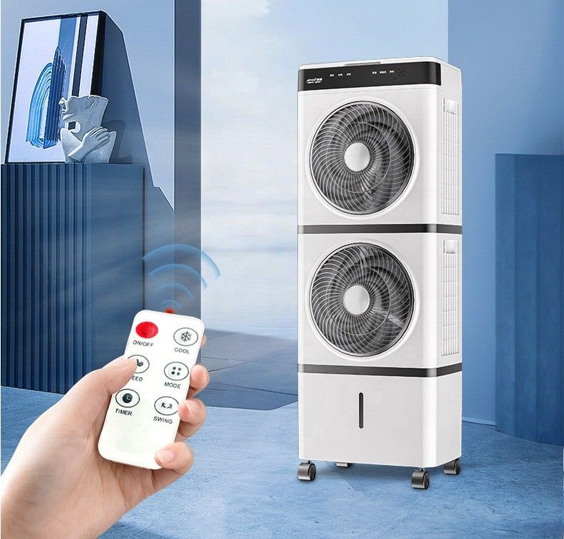 14L Dubbellaag Verdamping Mobiele Mechanische vloer Waterluchtkoeling Fan Air Cooler