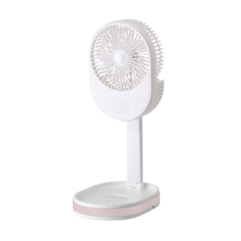 Gepersonaliseerde kleine draagbare opvouwbare ventilator voor het opladen van het bureau