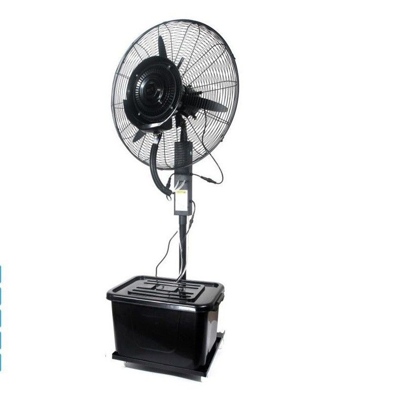 Elektrische industriële ventilator vloervochtiger luchtkoeling staande spuitwatermis ventilator