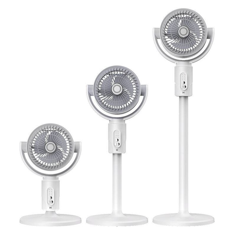 Ventilator voor de vloer 4000 mA USB oplaadbare vloerventilator met instelbare hoogte