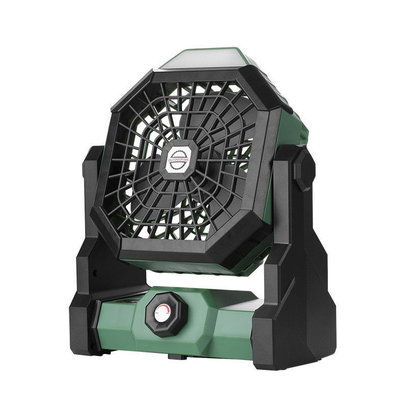 6-inch draagbare oplaadbare plafondventilator met LED-licht en geen afstandsbediening