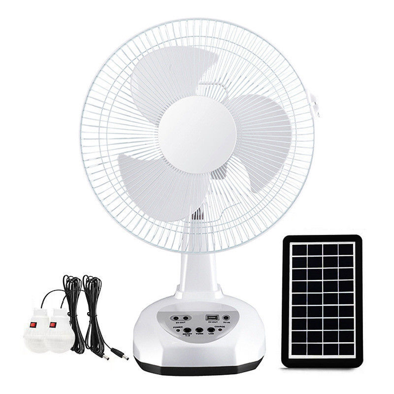Afmetingen L x W x H 43cm * 27cm * 33.5cm 12 inch zonneventilator met batterij en LED-lamp