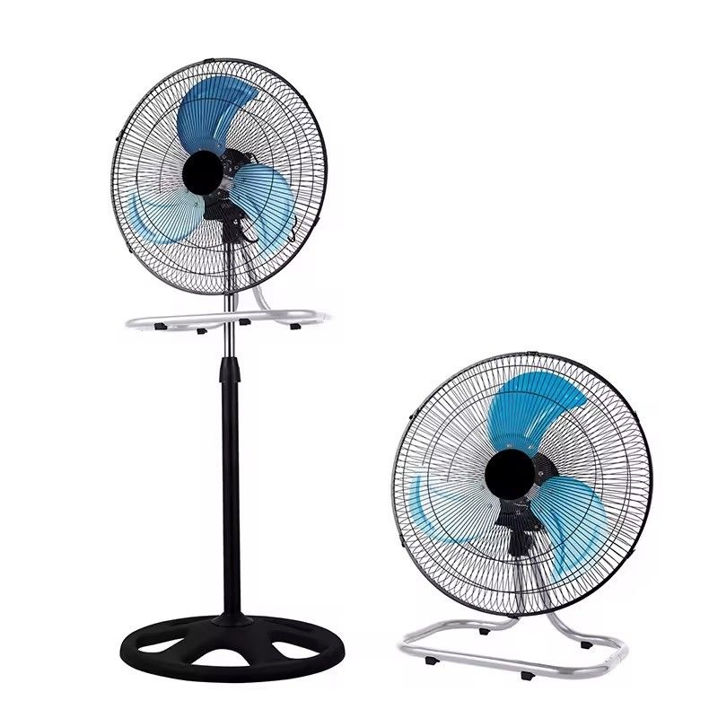 Geen App-gecontroleerde 18 inch industriële staande ventilator Metalen blad voetstuk 3 in 1 stand ventilator