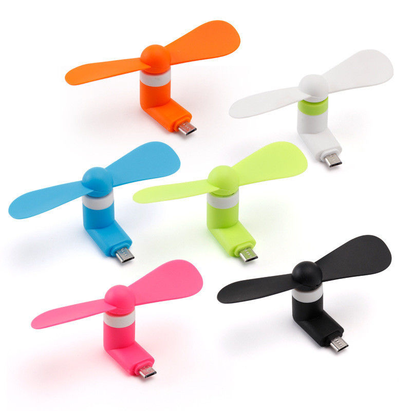 Gepersonaliseerd logo Mobiele telefoon Draagbaar 3 In 1 USB Type C Fasting Cooling Mini Fan voor 15g