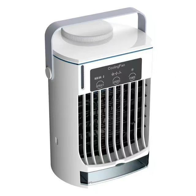 Opvouwbare mini-draagbare airconditioner met spuitbevochtiging en USB-waterkoelventilator