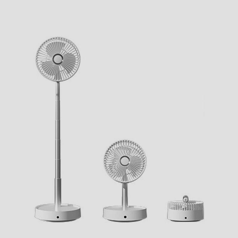 Ventilator voor de vloer, opvouwbaar, met een verstelbare oplaadbare functie